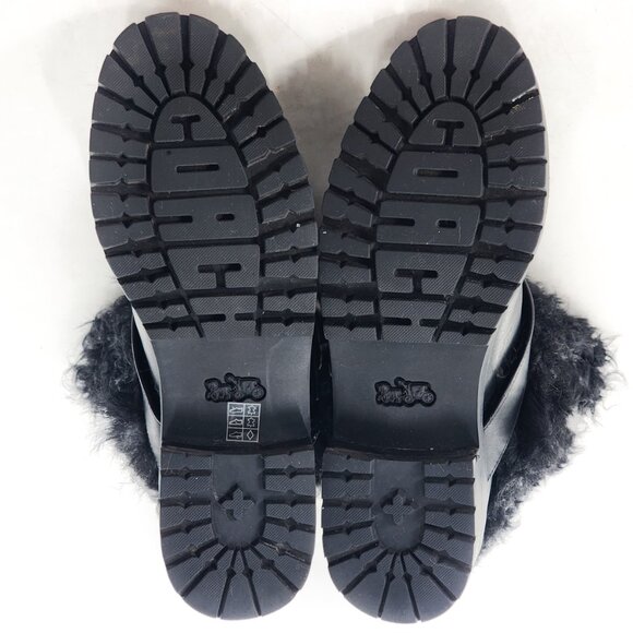 COACH Leighton Bootie Shearling Lamb Fur - Picture 9 of 9